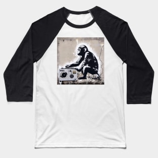 Banksy's Monkey illustration Baseball T-Shirt